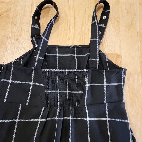 Hot Topic Black Strap Mini Dress Sleeveless Silver Buckle Stretch Small - Picture 12 of 14